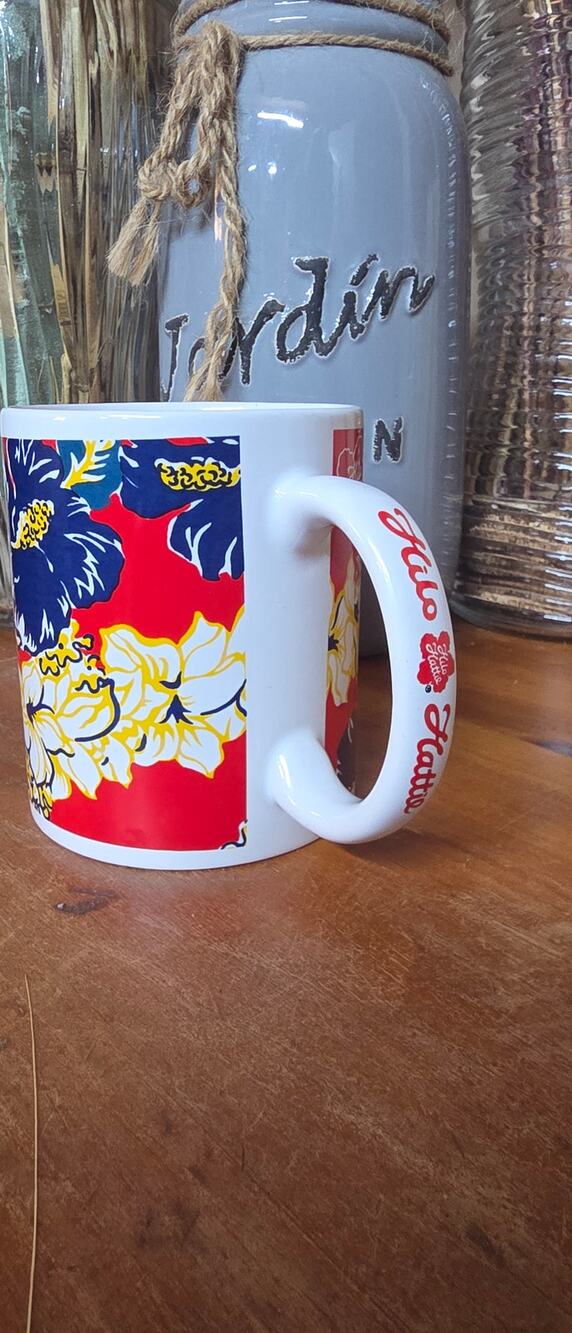 Hilo Hattie hibiscus Commemorative coffee mug